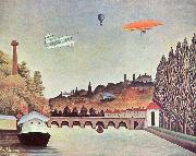 Henri Rousseau Brucke in Sevres oil painting